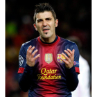 David Villa podría dejar el Barcelona en enero.
