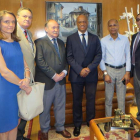 La recepción del ministro y embajador de Cabo Verde. CEBRONES