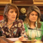 Ana Guada, portavoz del grupo, durante un Pleno municipal