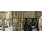 Apeo de las 23 estatuas góticas de la fachada de la Catedral y su traslado al claustro 3