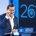 Rajoy, en un momento de su intervención en la clausura del acto celebrado ayer. IÑAKI ANDRÉS