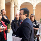 El director de Políticas Culturales de la Junta, José Ramón Alonso, junto a los directores de las Bibliotecas Públicas de las capitales de provincia de Castilla y León