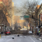 Imagen de una calle aledaña a la del estallido de la bomba. POLICÍA DE NASHVILLE