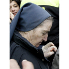 Sor María Gómez Valbuena, en abril cuando acudió al juzgado de Madrid.