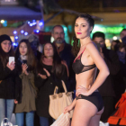Una de las modelos participantes en el desfile que tuvo lugar en Zamora.