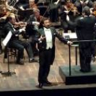 Ignacio Encinas durante un concierto ofrecido en el Auditorio Ciudad de León