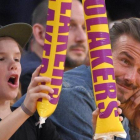David Beckham con su hijo, Cruz.