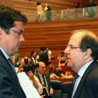 López y Herrera, en el último Pleno de las Cortes de Castilla y León antes de las vacaciones.