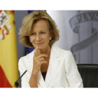 La vicepresidenta segunda del Gobierno y ministra de Economía, Elena Salgado, ha celebrado los datos