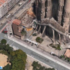 La Sagrada Familia en 3-D en la nueva aplicación de Mapas del iOS 6.