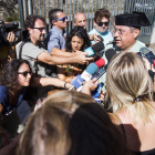 El jefe de la comandacia de La Coruña atendió ayer a los medios. O.C.