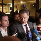 Zapatero, en conversaciones feministas del edificio Botines. JESÚS F. SALVADORES