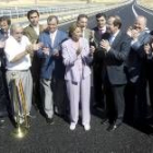 Las autoridades inauguraron ayer un nuevo tramo de la autovía del Duero, en Zamora