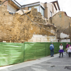 Estado del cubo de muralla que sufrió un derrumbe parcial en el mes de marzo. F. OTERO PERANDONES