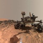 Fotografía de un autorretrato de bajo ángulo de Curiosity. EFE/NASA