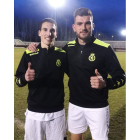 Los refuerzos de la Cultural Borja San Emeterio y Pablo Vázquez ya entrenaron ayer en el Área Deportiva. CYDL