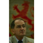 Giuseppe di Lello durante la conferencia que pronunció ayer en León