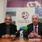 Ramón Villa y Pablo San José, en la presentación del certamen en la Cámara de Comercio.