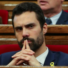 El presidente del Parlament, Roger Torrent