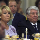Aguirre y el presidente del Ceim, ayer, en Fórum Europa.