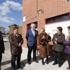 Miguel García, Marcos Martínez, Guillermo García e Isabel Carrasco, y dos vecinas de Antimio.