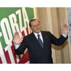 Silvio Berlusconi inaugura la nueva sede de Forza Italia, en Roma, el pasado 19 de septiembre.