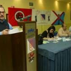 Manuel de la Fuente, dirigiéndose ayer a los delegados de la USTB, en el Hotel Ponferrada Plaza