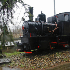 Una de las locomotoras más antiguas de León. FERNANDO OTERO