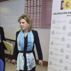 La delegada del Gobierno, María José Salgueiro, junto a la coordinadora de la DGT, Inmaculada Matías. N.G.