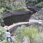 La presa de San Facundo, en octubre de 2009 después del aluvión de lodo.