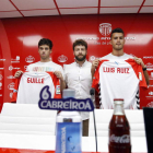 La Deportiva incorporó a Guille Donoso, a la izquierda de la imagen cuando fue presentado por el Lugo, en el último día del mercado.