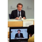 De Santiago-Juárez, durante la rueda de prensa.