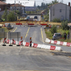 Avance de los accesos a la autovía de Valladolid, ayer, en el cruce con la carretera de Boñar.