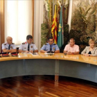 Forn, con la Junta de Seguretat Local de San Sadurní dAnoia