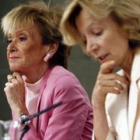 Las vicepresidentas del Gobierno, María Teresa Fernández de la Vega y Elena Salgado.