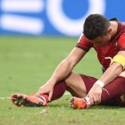 Cristiano Ronaldo, en un momento del partido contra Estados Unidos.