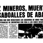Portada de Diario de León tras la tragedia. DL