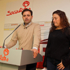 Celestino Rodríguez y Nuria Díaz, ayer durante la rueda de prensa.