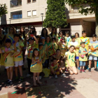 Los niños y jóvenes disfrutaron de los juegos.
