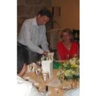 Gancedo, junto a su mujer
