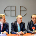 Enrique Suárez, Juan María Vallejo y Luis Miguel Seco, Empresario del Año de la Fele 2023. DL