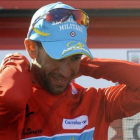 Vincenzo Nibali, con el jersey rojo que identifica al líder de la Vuelta.