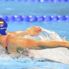Mireia Belmonte compite en la final de los 200 metros mariposa durante el Mundial de Doha.