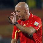 Howard Webb durante el partido entre Brasil y Chile.