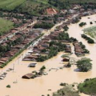 Foto que muestra el aspecto de la inundación en Uniao dos Palmares (Brasil).