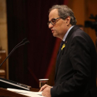 Quim Torra en el pleno del Parlament.