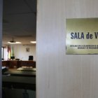 Sala de vistas de uno de los juzgados de León.