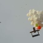 Globos explosivos enviados desde la Franja de Gaza a Israel.