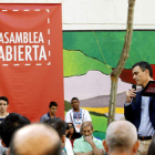 Pedro Sánchez, durante una asamblea sobre educación en la que participó ayer.