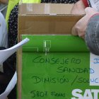 Satse recogió casi 6.000 firmas contra el consejero. NACHO GALLEGO